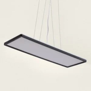 Lámpara Colgante LED 24W Rectangular CCT 580X200 mm Doble Cara SwitchCCT Negro
